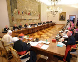 Image of The meeting of all the Irish Bishops with the Holy Father.