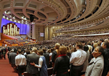 Image of Boyd K. Packer, the President of the Quorum of the Twelve Apostles for the Church of Jesus Christ of Latter-day Saints, talked about homosexuality and pornography, affirming that 