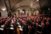 Image of US Catholic Bishops gathered in conference