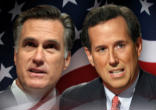 Image of This race has come down to Mitt Romney and Rick Santorum