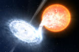 Image of According to astronomers, as a star is shredded by a black hole, it appears to emit a 