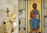Image of Pope Benedict XVI at Mass