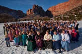 Image of A polygamous family in the West