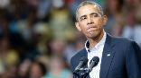 Image of Mitt Romney called President Obama out over numerous failures in the six years he has been in office during a West Virginia political rally.