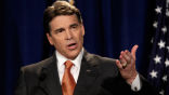 Image of Texas Governor Rick Perry is fighting back against an abuse of power indictment leveled against him by Democrats.