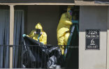 Image of Thomas Eric Duncan's family, including his fiancee and her son and nephews, are nearing the end of their 21 day quarantine. So far, none of the four have developed Ebola like symptoms.