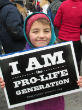 Image of Students gather to participate in the annual pro-life march [not pictured] (Wikipedia).