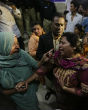 Image of A suicide bomber [not pictured] attacked an Easter Sunday gathering in Pakistan (EPA). 