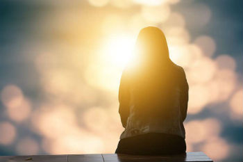 Image of Lonely woman