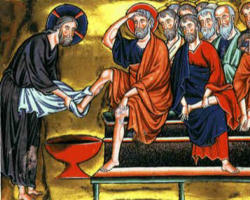 Image of The Holy Thursday Liturgy marks the end of the 40 days of Lent and the beginning of the 