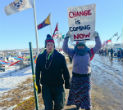 Image of Protestors rejoiced following the announcement, but their joy may be short lived. 