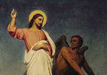 Image of Jesus was tempted in the desert