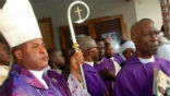 Image of Bishop Okpaleke (left) has resigned. 