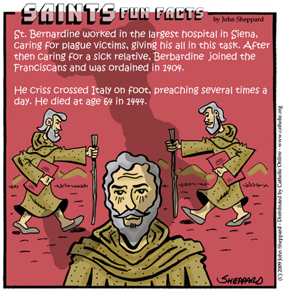 Saints Fun Facts for St. Bernardine of Siena