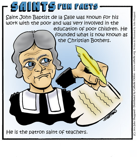 Saints Fun Facts for St. John Baptist de la Salle