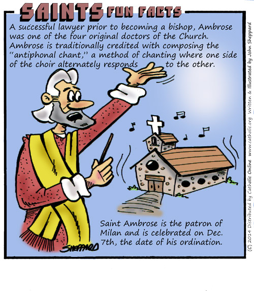 St. Ambrose Saints Fun Facts for St. Ambrose