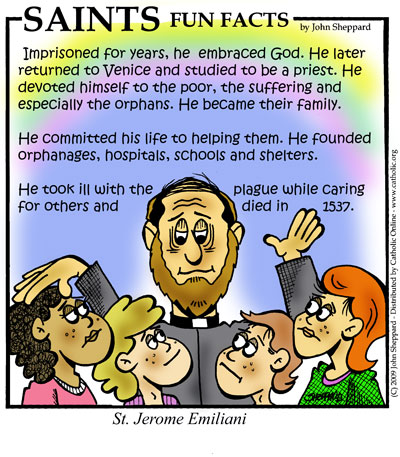 Saints Fun Facts for St. Jerome Emiliani