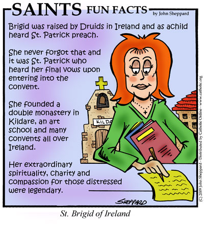 St. Brigid of Ireland Saints Fun Facts for St. Brigid of Ireland