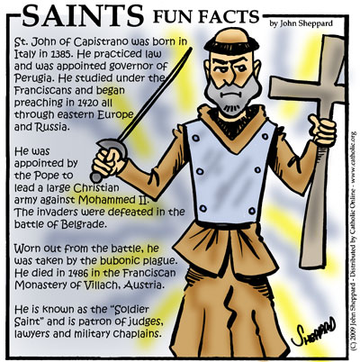 St. John of Capistrano Saints Fun Facts for St. John of Capistrano