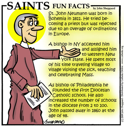 Saints Fun Facts for St. John Neumann