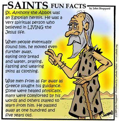 Saints Fun Facts for St. Anthony the Abbot