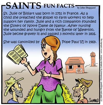 Saints Fun Facts for St. Julie Billiart